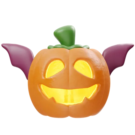 Bat Pumpkin  3D Icon