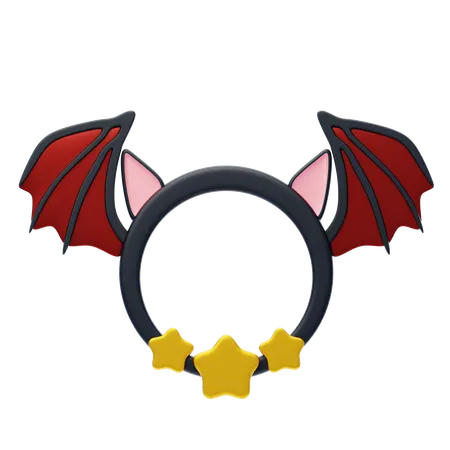 Bat Shape Animal Frame  3D Icon