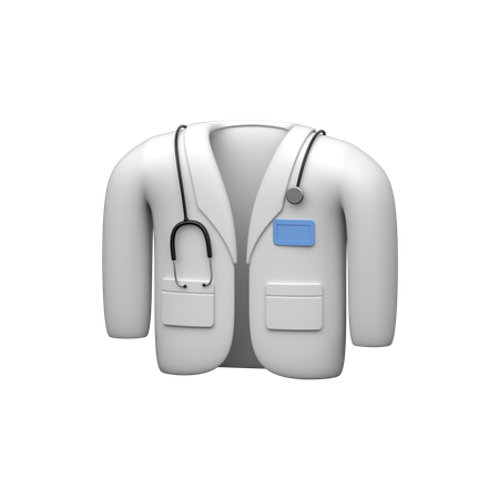 Bata de doctor  3D Icon