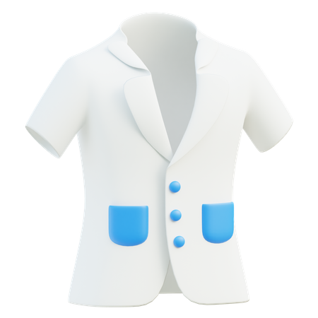 Bata de laboratorio  3D Icon