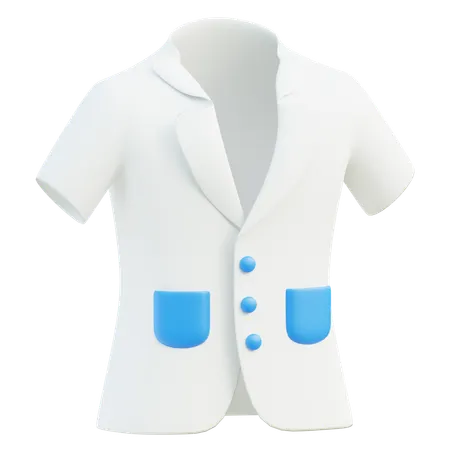 Bata de laboratorio  3D Icon