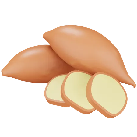 Batata doce  3D Icon