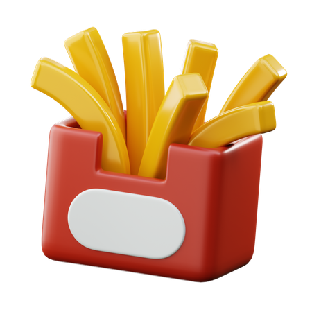 Batatas fritas  3D Icon