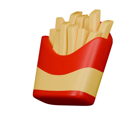 Batatas fritas  3D Icon