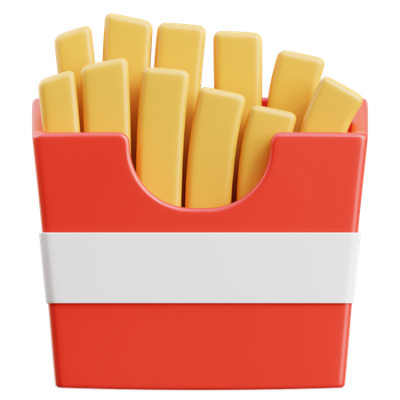 Batatas fritas  3D Icon