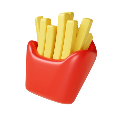 Batatas fritas  3D Icon