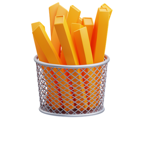 Batatas fritas  3D Icon