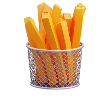 Batatas fritas  3D Icon