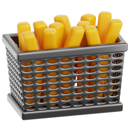 Batatas fritas  3D Icon