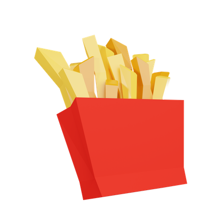 Fritas  3D Illustration