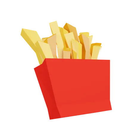 Fritas  3D Illustration