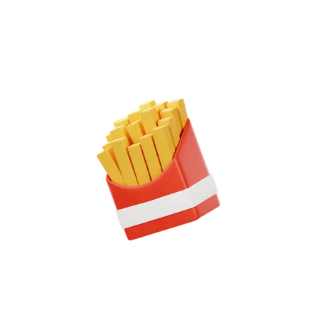 Batatas fritas  3D Icon