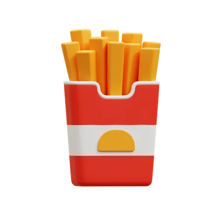 Batatas fritas  3D Icon