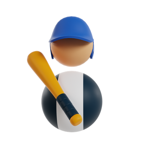 Bate de béisbol  3D Icon