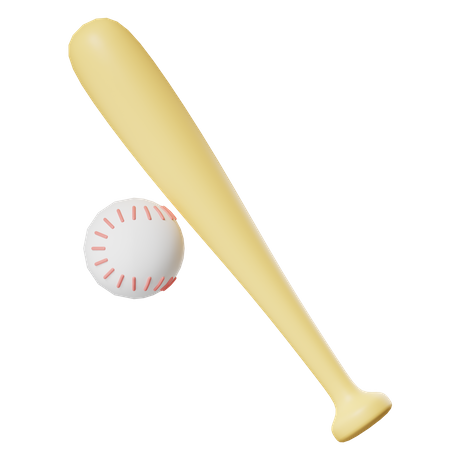 Bate de béisbol  3D Icon