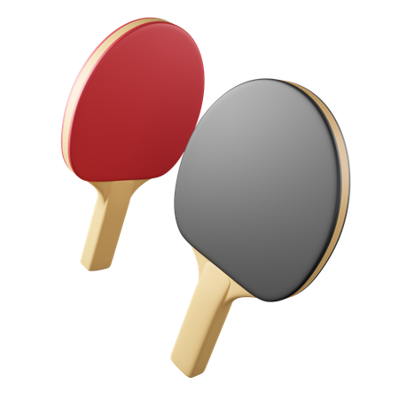 Bate de ping-pong  3D Icon