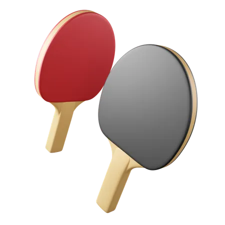 Bate de ping-pong  3D Icon