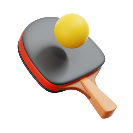 Bate de ping-pong  3D Icon