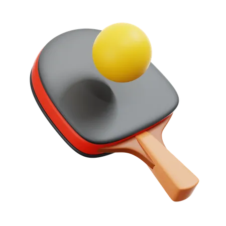 Bate de ping-pong  3D Icon