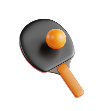 Bate de ping-pong  3D Icon