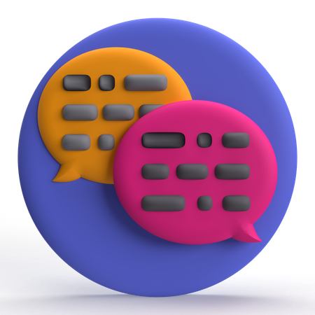 Bater papo  3D Icon