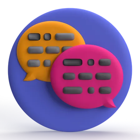 Bater papo  3D Icon