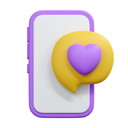 Conversar amor  3D Icon