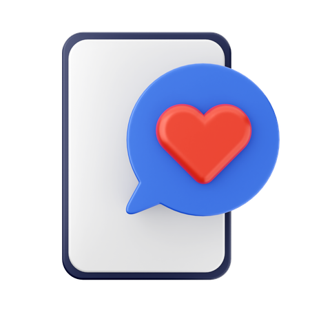 Conversar amor  3D Icon