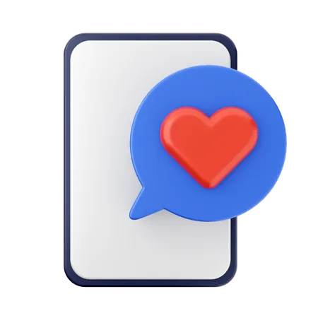 Conversar amor  3D Icon