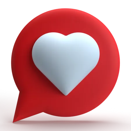 Amor bate-papo  3D Icon