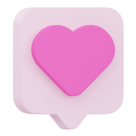 Amor bate-papo  3D Icon