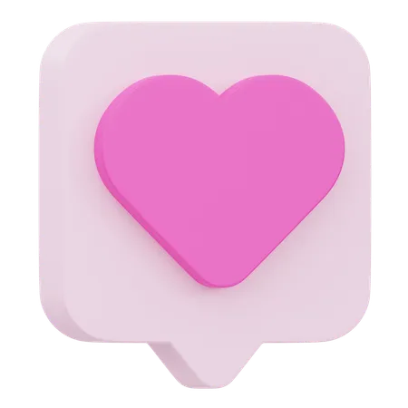 Amor bate-papo  3D Icon