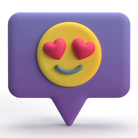 Amor bate-papo  3D Icon