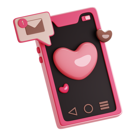 Amor bate-papo  3D Icon