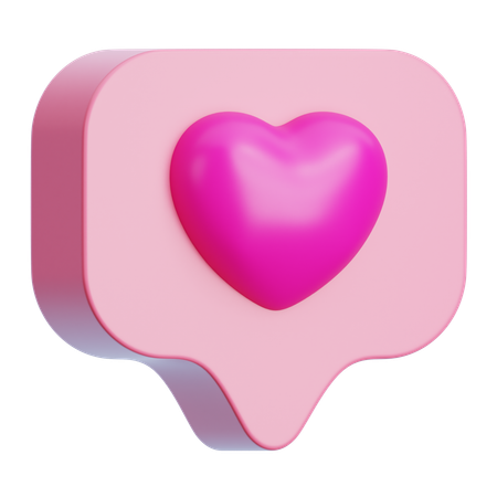 Amor bate-papo  3D Icon