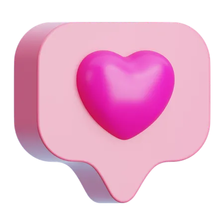 Amor bate-papo  3D Icon