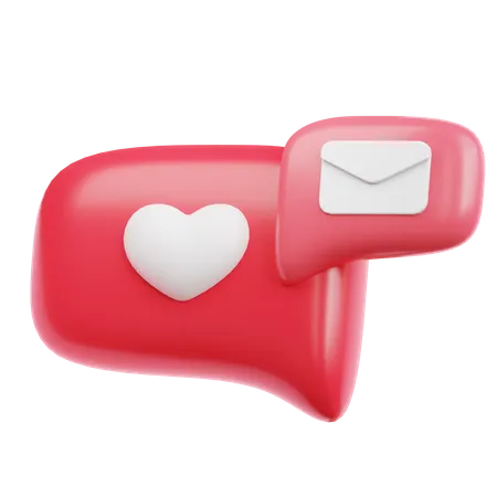 Amor bate-papo  3D Icon