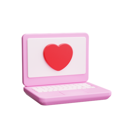 Bate-papo de amor on-line  3D Icon