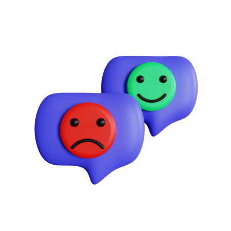 Bate-papo de comentários  3D Icon