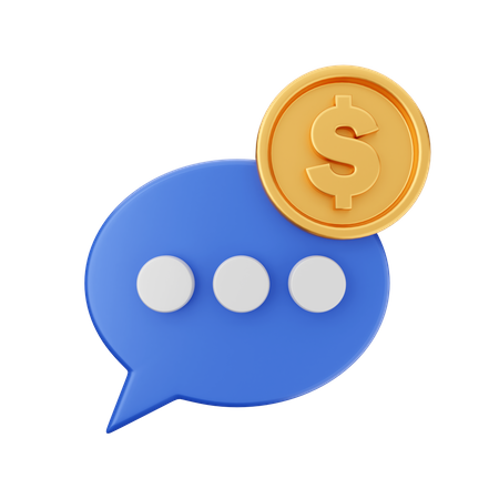 Bate-papo de negócios  3D Icon