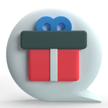 Bate-papo de presentes  3D Icon