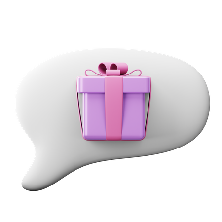 Bate-papo de presentes  3D Icon