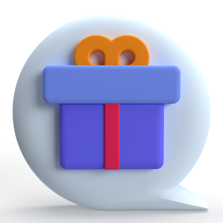 Bate-papo de presentes  3D Icon