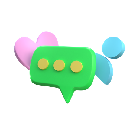 Bate-papo do usuário  3D Icon