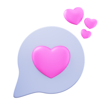 Bate-papo dos namorados  3D Icon