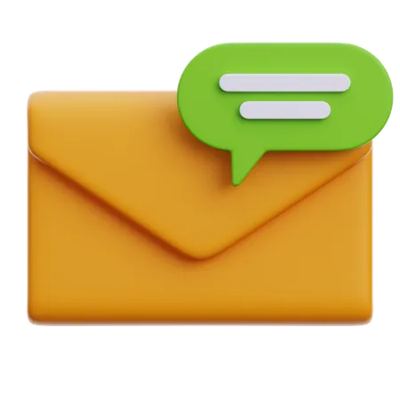 E-mail de bate-papo  3D Icon