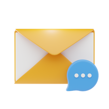 E-mail de bate-papo  3D Icon