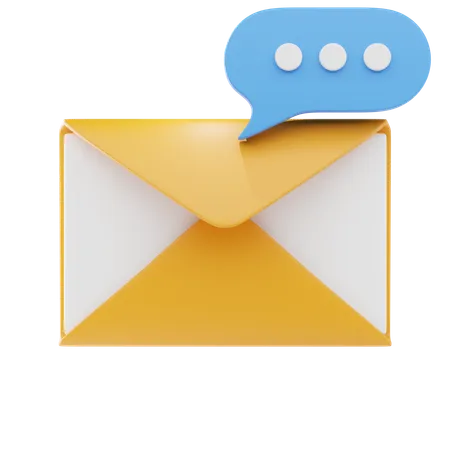 E-mail de bate-papo  3D Icon