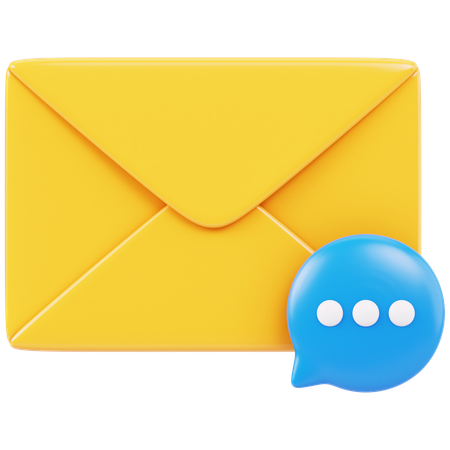 E-mail de bate-papo  3D Icon