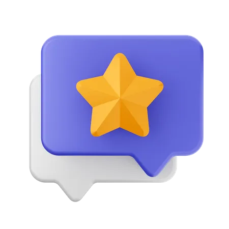 Estrela do bate-papo  3D Icon